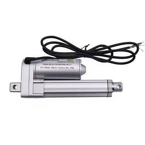 KGRA 24V 100MM 2000N IP65 Hall Sensrl Lineer Motor