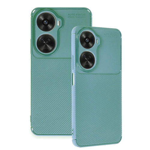 Newface Huawei Nova 12 SE Klf Auto Focus Karbon Kapak - Koyu Yeil