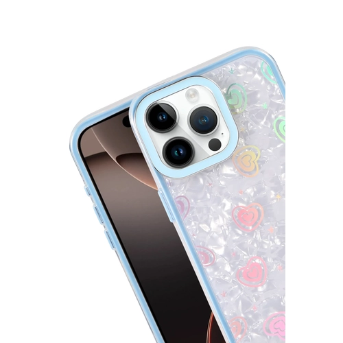 Newface Apple iPhone 15 Lumi Desenli Kapak - Mavi