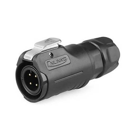 LP-12-C04PE-02-001 4-Pin Su Ge�irmez Konnekt�r - Erkek