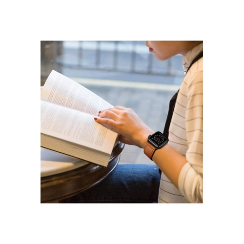 Newface Apple Watch 38mm KR415 Luaz Deri Kordon - Beyaz