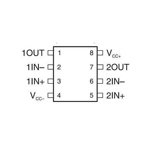 NE5532 SOIC-8 SMD OpAmp Entegresi