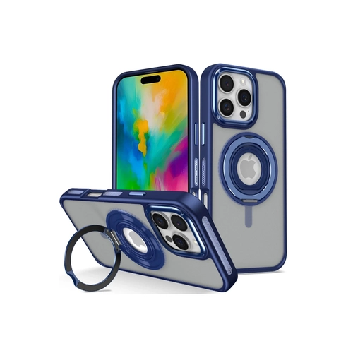 Joko iPhone 16 Pro Banza Magsafe Standl Kapak - Lacivert