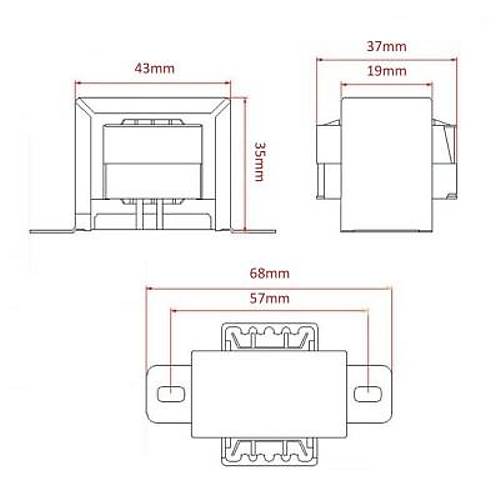 CX-4116 3W 9V AC Trafo - Transformatr