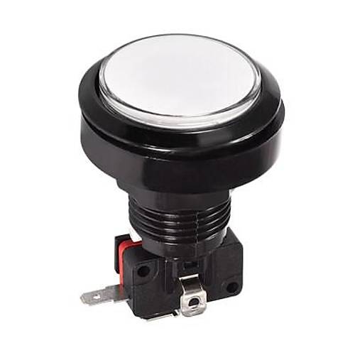46mm 12V Dz Ikl Oyun Makinesi Butonu - Beyaz