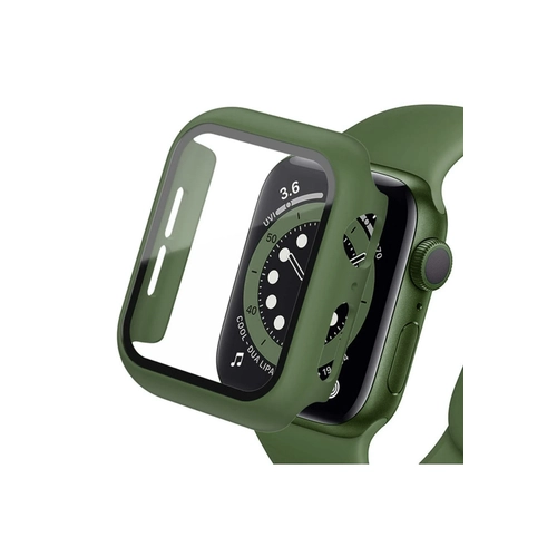 Newface Apple Watch 38mm Caml Kasa Ekran Koruyucu - Koyu Yeil