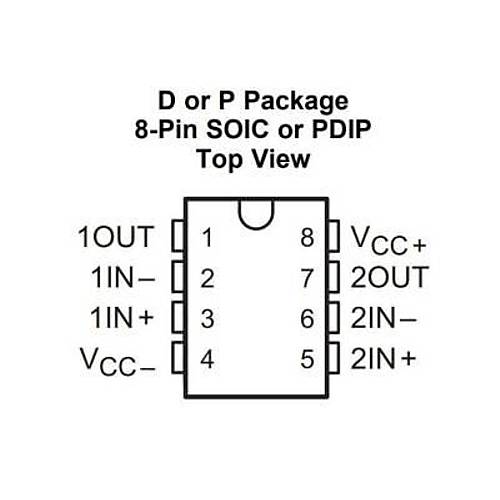 LF353DR SOIC-8 Amplifikatör Entegresi