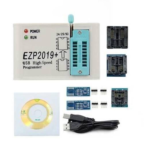 EZP2023+ EEPROM Bios USB SPI Programlay�c� +3 �evirici Adapt�r ve Test Klipsi