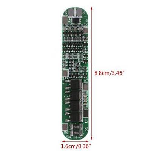 LiPo & Lion & 18650 5S BMS Batarya arj Devresi