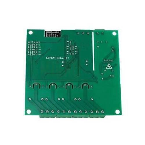 ESP8266 ESP-12F AC 90-250v / DC 7-30V 4 Kanal Wifi Rle Modl