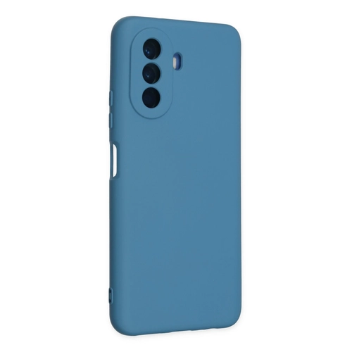 Newface Huawei Nova Y70 Klf Nano ii Kadife Silikon - Mavi