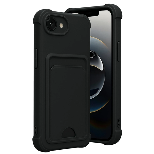 Newface Apple iPhone 16E Kelvin Kartvizitli Silikon - Siyah