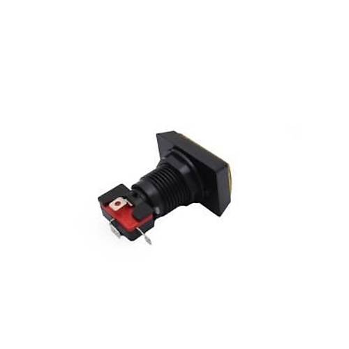 50x33mm 12V Dikdrtgen Ikl Oyun Makinesi Butonu - Sar