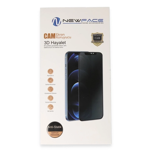 Newface Xiaomi Redmi Note 9 Pro 3D Antistatik Hayalet Cam Ekran Koruyucu