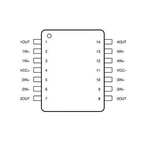 TL074 SMD SOIC-14 Entegre