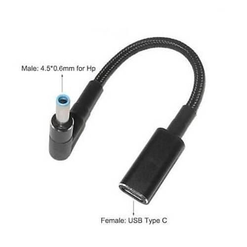 Dii Type C - Erkek 4.5x0.6mm HP Dntrc Kablo Tip-C to 4506HP