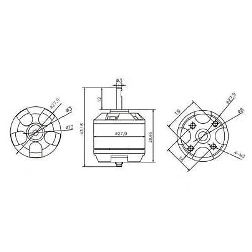 EMAX XA2212 820KV Frasz DC Motor
