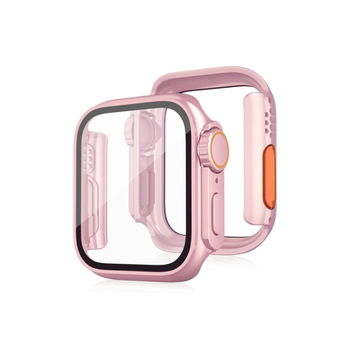 Newface Apple Watch 41mm Watch 49mm Kasa Dntrc ve Ekran Koruyucu - Rose Gold
