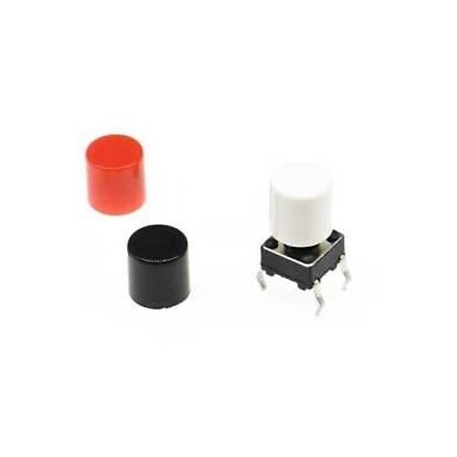 Tact Switch Kapa ap 3.1mm Beyaz - 6x6mm Switch ile Uyumlu