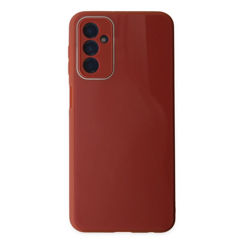 Newface Samsung Galaxy M23 Klf Glass Kapak - Bordo