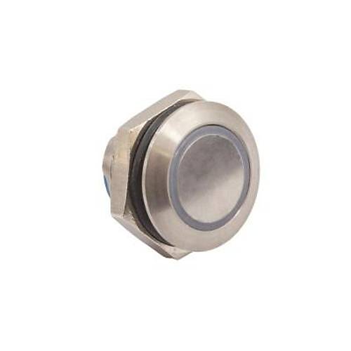 19mm Dz Mavi Ikl Yayl Metal Buton - AV9SLD248