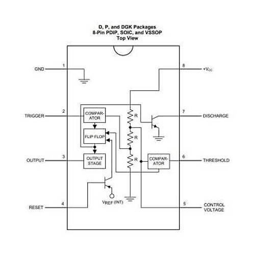 LM555 SOIC-8 SMD Zamanlayc Entegresi