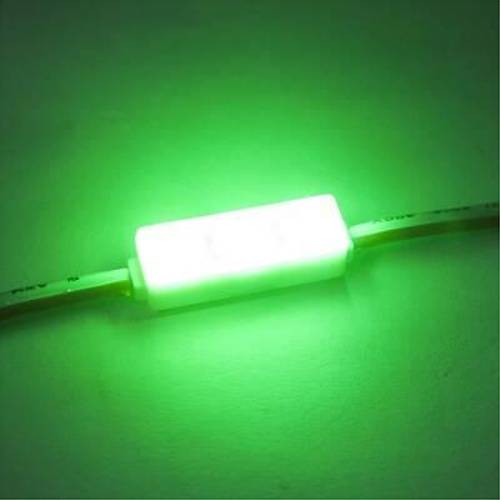 3'l Mercekli Mini Modl Led - Yeil 12V 0.5W