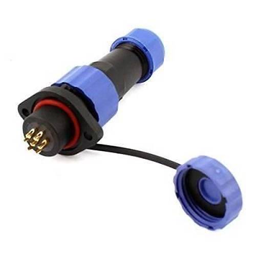 SD16 7 Pin 16mm Su Ge�irmez Konnekt�r Tak�m� - Flan�l� Panel Tipi