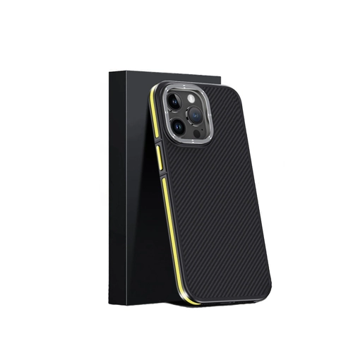 Joko iPhone 15 Pro Klf Aramid 600D Kevlar Karbon Fiber Magsafe Kapak - Sar