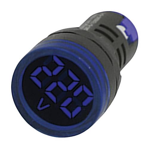 Gwest 22 VS-M 22mm AD-116 Serisi Mavi Voltmetre 24-550V