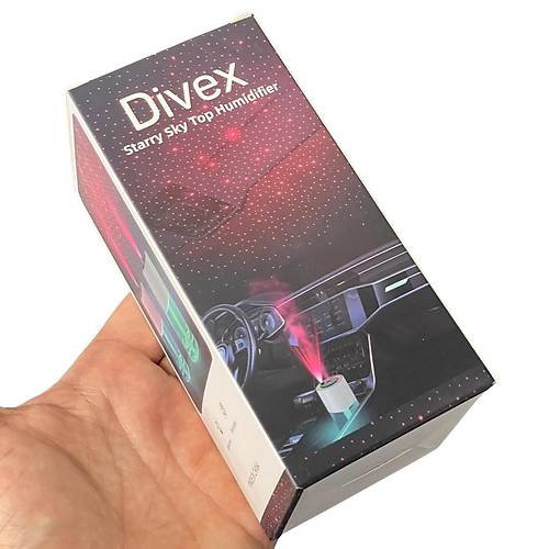 Divex Yldzl Gkyz Ikl Hava Nemlendirici Starry Sky Top Humidifier Beyaz H-15