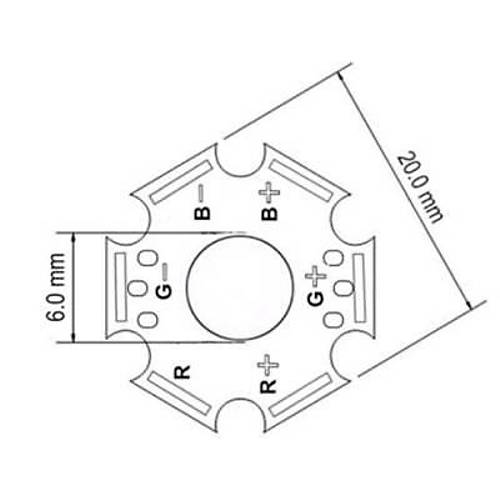 RGB Power Led PCB
