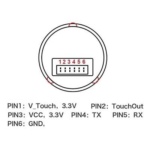 HLK-FPM383F Parmak zi Tanma Modl + USB-TTL Seri Dntrc