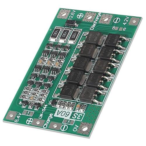 3S 60A BMS 12.6V 18650 Lityum Pil arj Koruma Devresi
