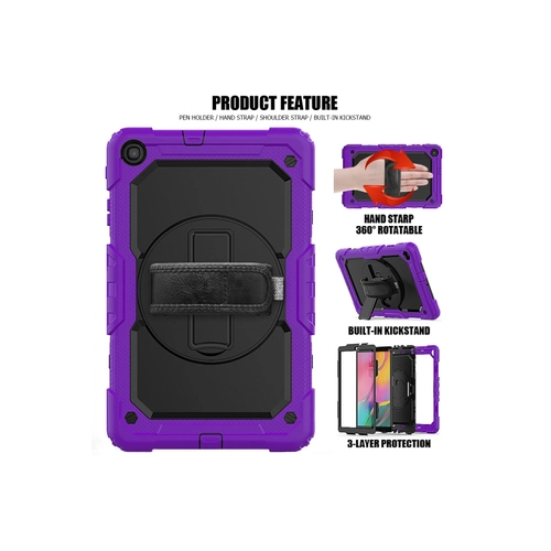 Newface Samsung Galaxy T510 Tab A 10.1 Klf Pars Tablet Kapak - Mor