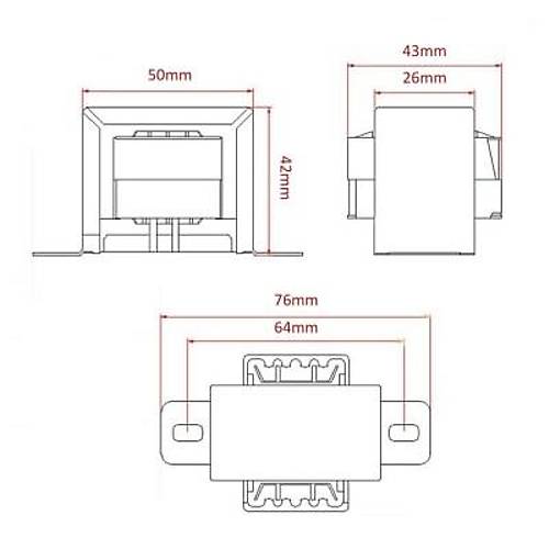CX-4824 10W 9V AC Trafo - Transformatr