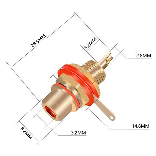 IC-261C Rca Gold ase Siyah
