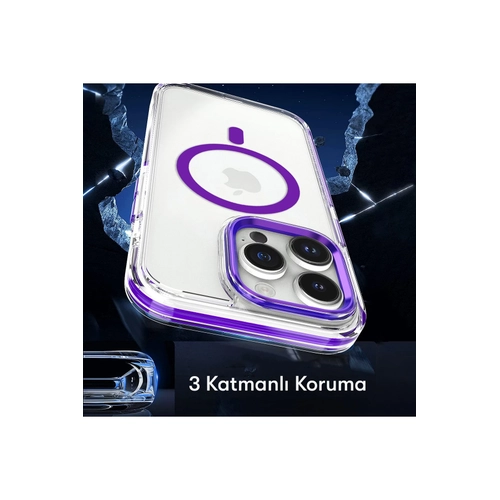 Joko iPhone 14 Pro Max Bella Magsafe Kapak - Derin Mor