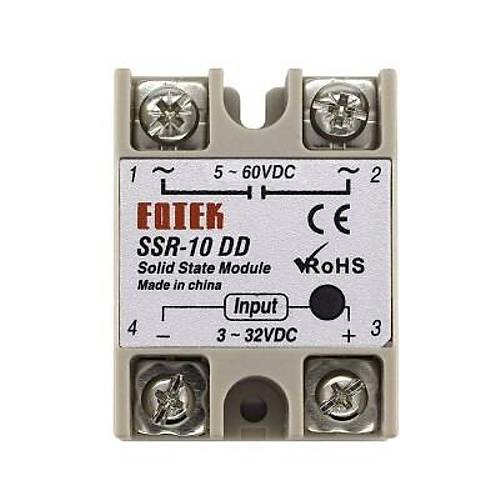 SSR-10DD Solid State Rle 10A - 3-32VDC Giri 5-60VDC k