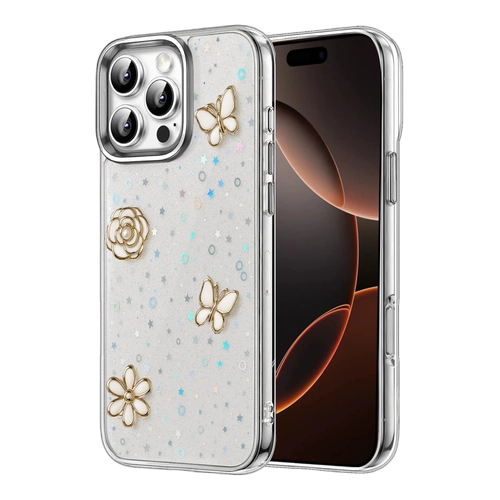 Newface Apple iPhone 16 Pro Fiyonk Desenli Kapak - Desen 10