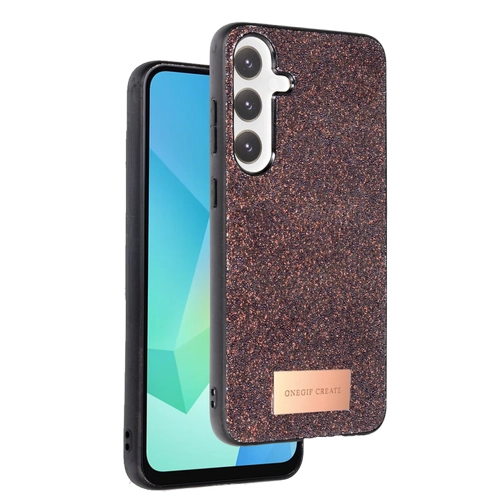 Onegif Samsung Galaxy A36 Bright Simli Kapak - Derin Mor