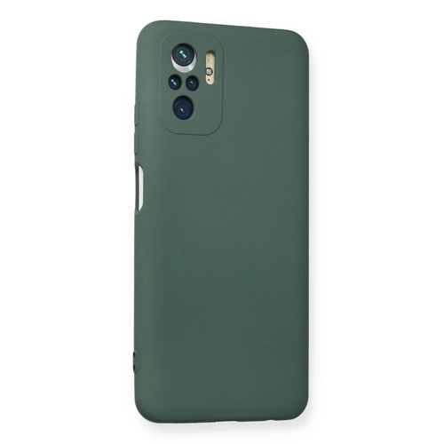 Newface Xiaomi Redmi Note 10 Klf Nano ii Kadife Silikon - Koyu Yeil