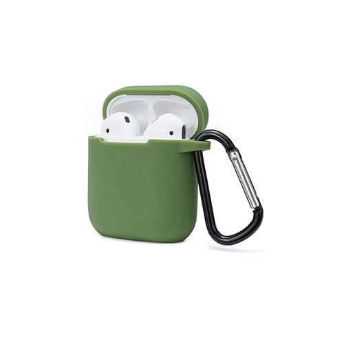Newface Airpods 2 (2.nesil) Sert Silikon Klf - Yeil