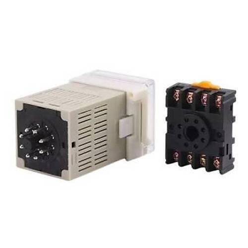 DH48S-1Z 220V Zaman Ayarl Rle Modl - Reset ve Durdurma zellikli