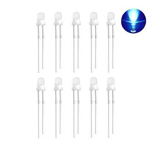 3mm effaf Mavi Led Paketi - 10 Adet