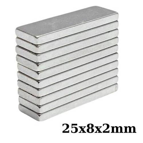 25x8x2mm Neodyum Gl Mknats - Neodim Magnet