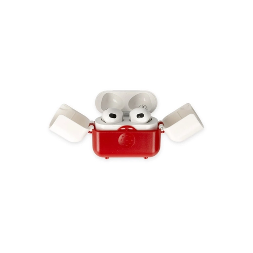 Newface Airpods 3 (3.nesil) Basmal Klf - Krmz-Beyaz