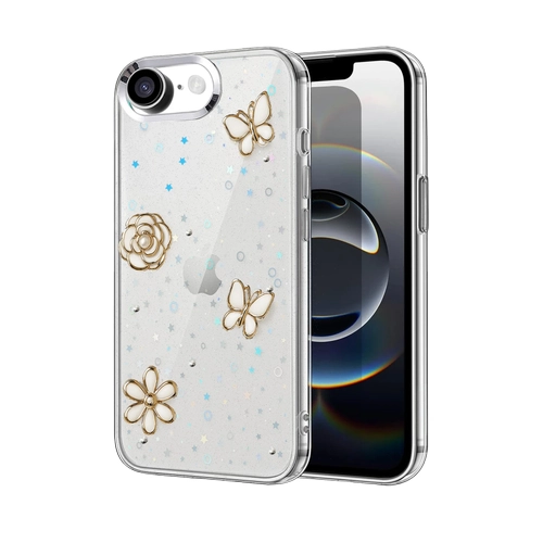 Newface Apple iPhone 16E Fiyonk Desenli Kapak - Desen 10
