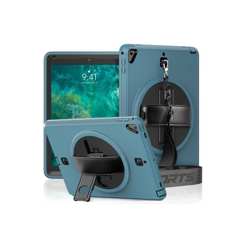 Newface iPad 5 Air 9.7 Klf Strap-C Otterbox Tablet Kapak - Mavi