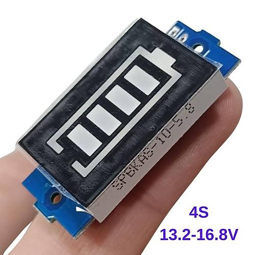 4S Lityum Batarya Kapasite Gstergesi Modl 13.2V-16.8V